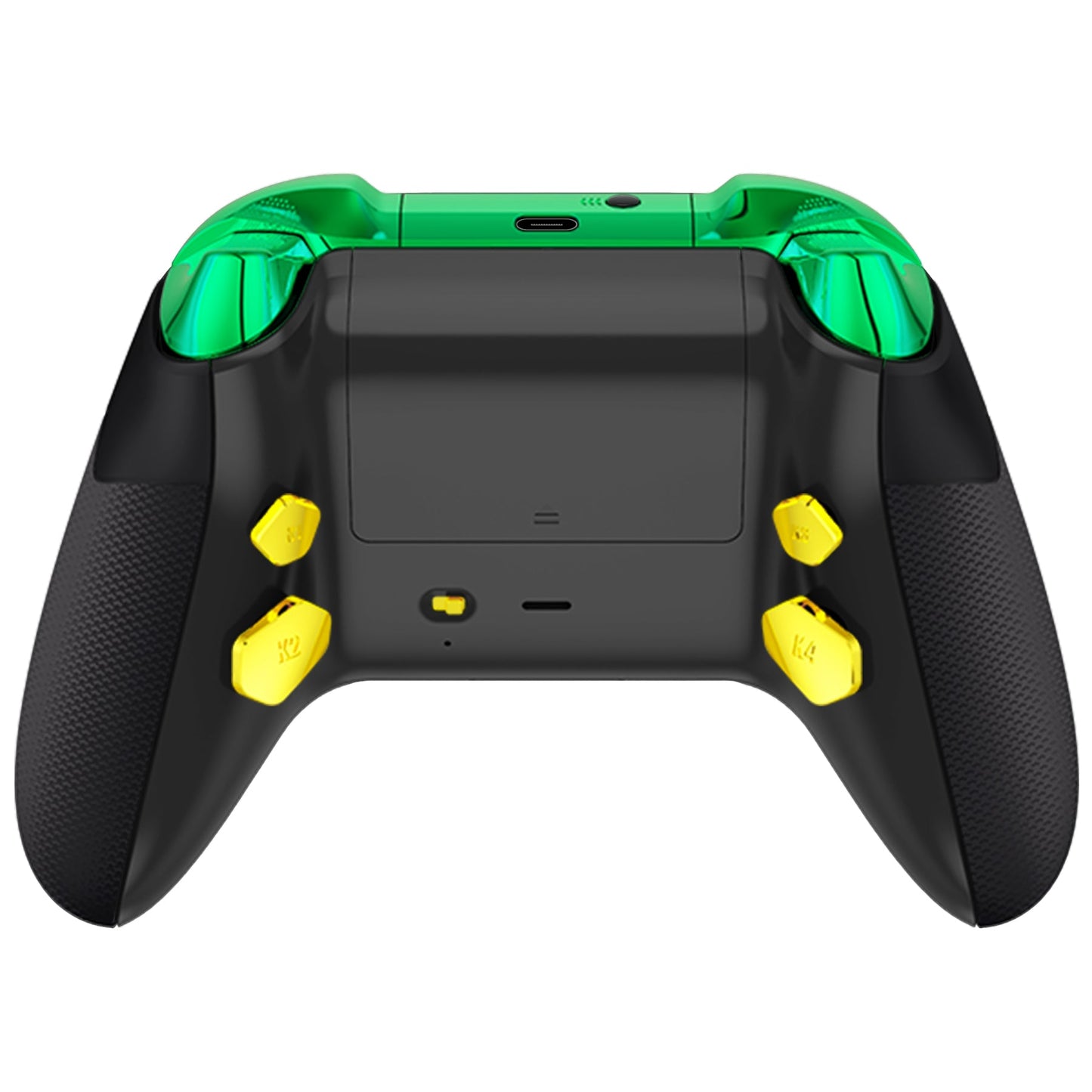 HEXGAMING ADVANCE Controller with FlashShot for XBOX, PC, Mobile - Green Weeds ABXY Labeled