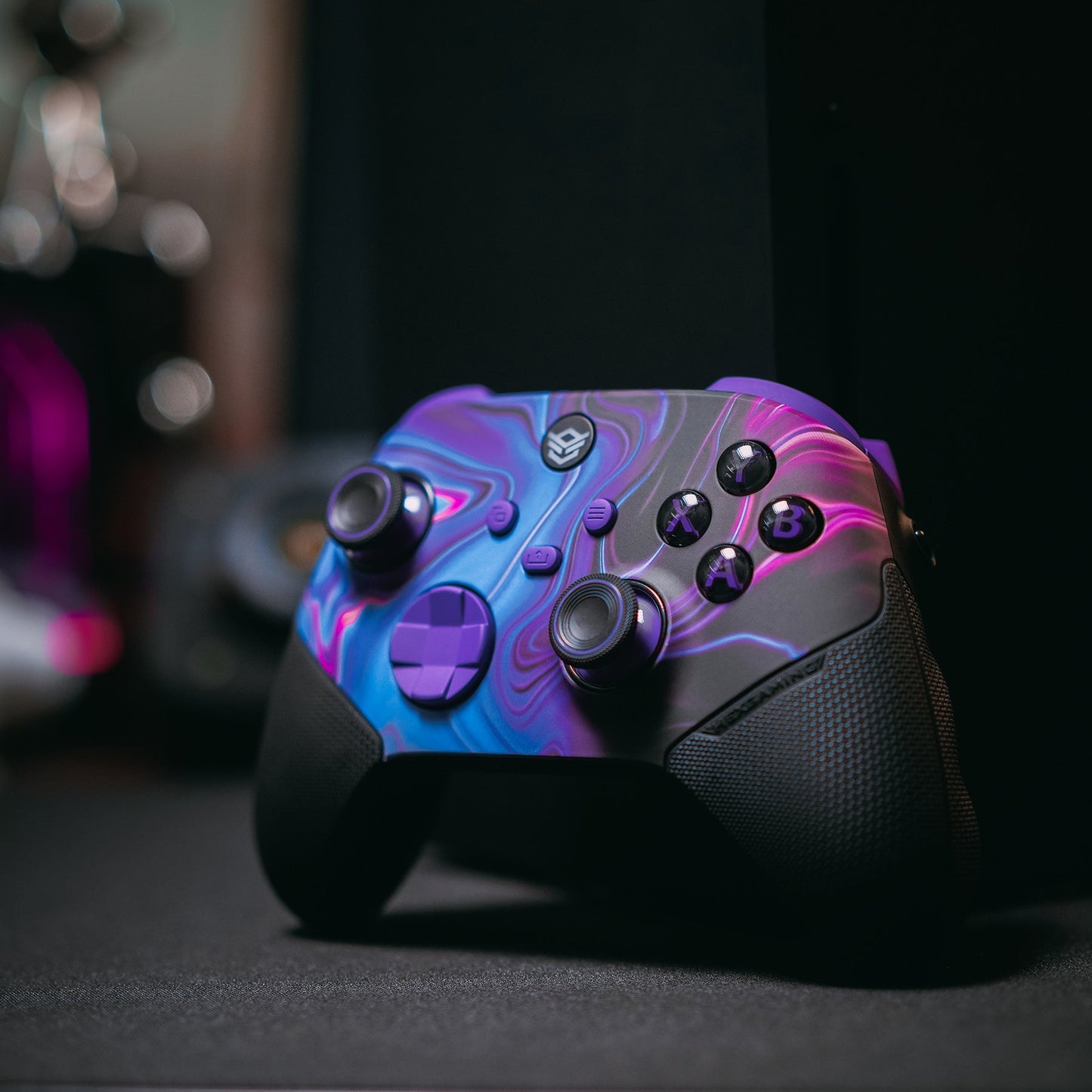HEXGAMING ULTRA X Controller for XBOX, PC, Mobile - Chaos Purple ABXY Labeled