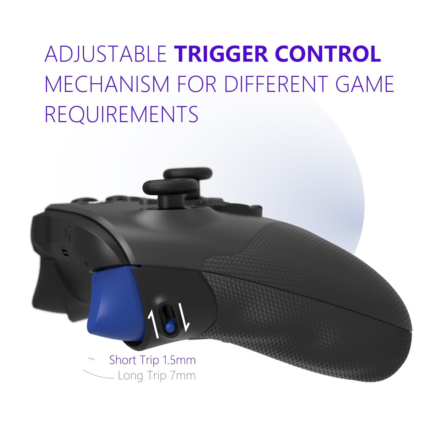 HEXGAMING ULTRA X Controller for XBOX, PC, Mobile - Blue Purple Space Distortion