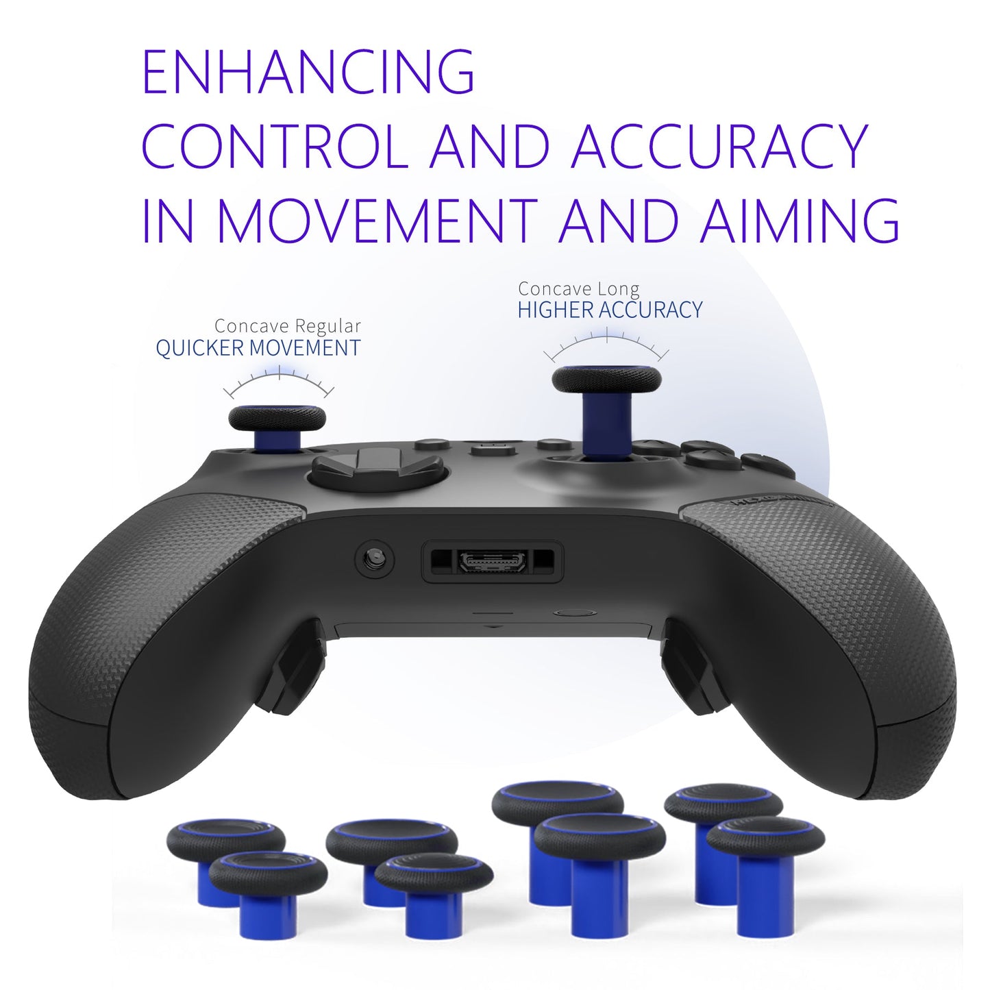 HEXGAMING ULTRA X Controller for XBOX, PC, Mobile - Blue Purple Space Distortion