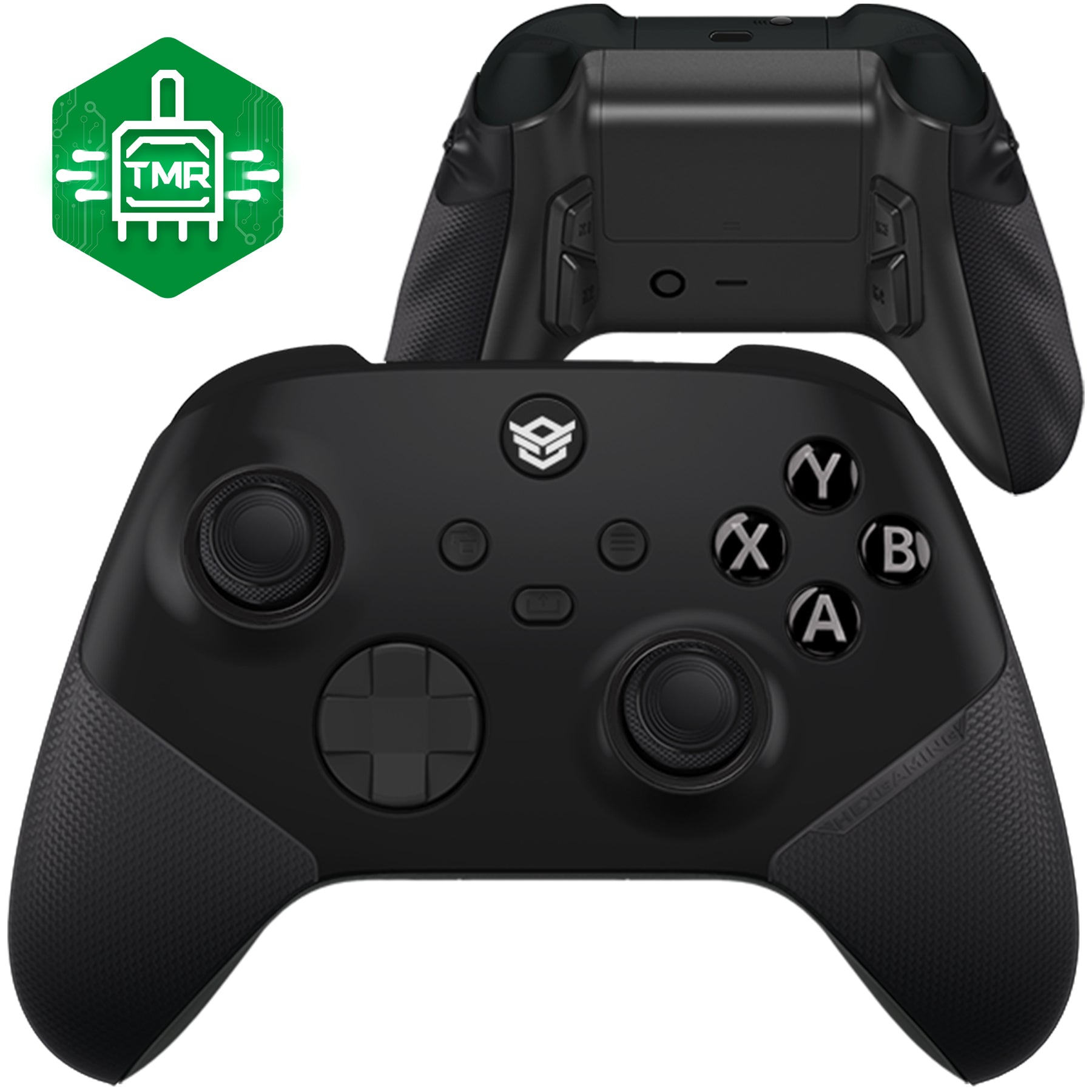 HEXGAMING ULTRA X Controller with TMR Joysticks for XBOX, PC, Mobile  - Black ABXY Labeled