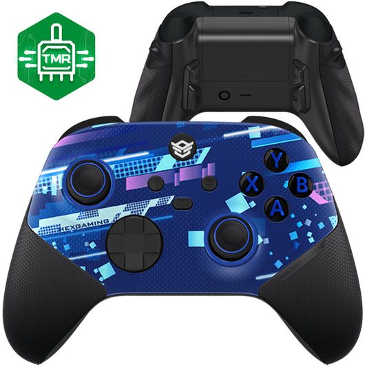 HEXGAMING ULTRA X Controller with TMR Joysticks for XBOX, PC, Mobile  - Blue Space Distortion