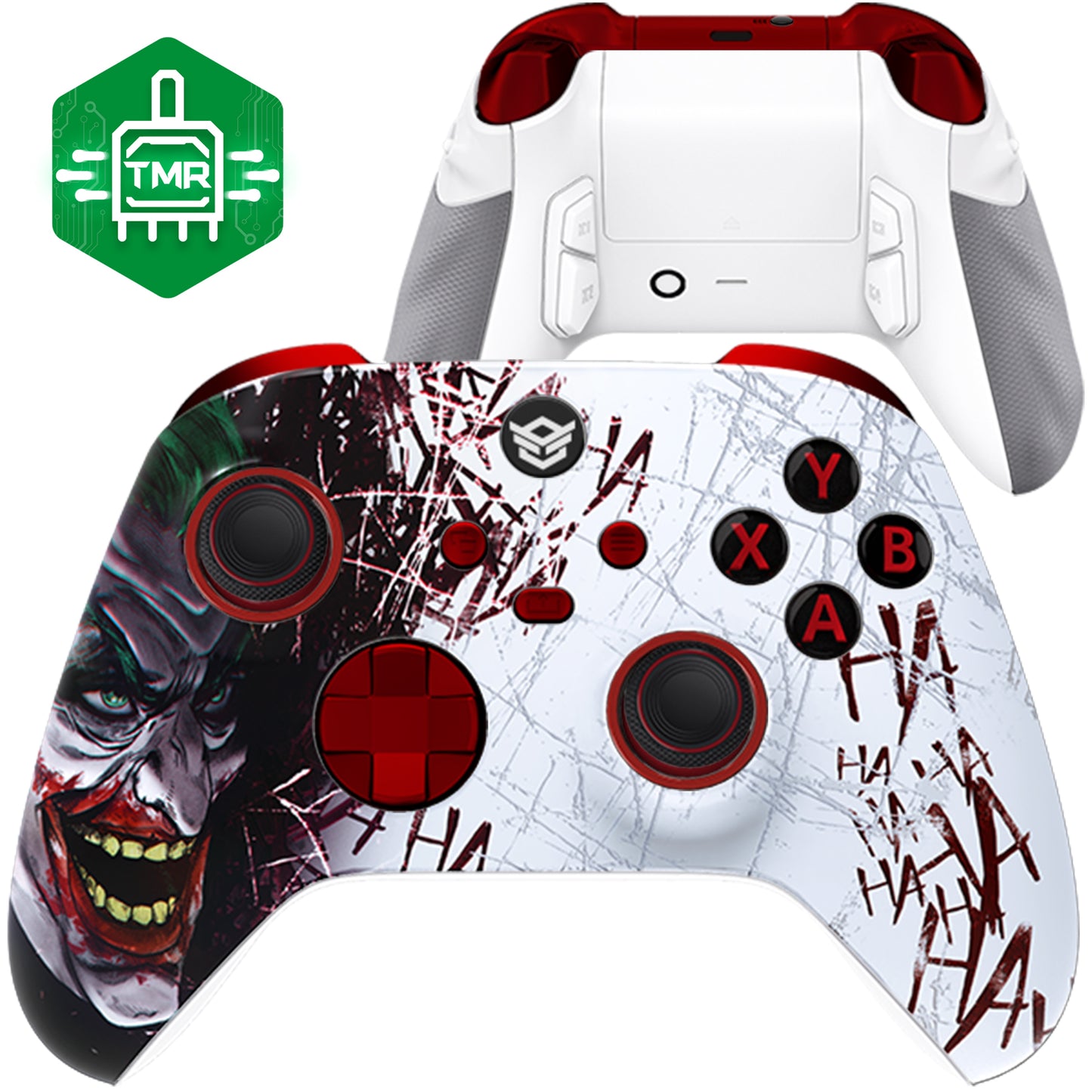 HEXGAMING ULTRA X Controller with TMR Joysticks for XBOX, PC, Mobile  - Clown Hahaha ABXY Labeled