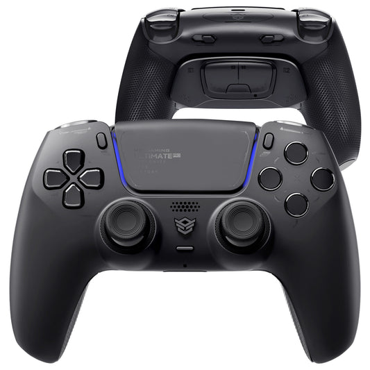 HEXGAMING ULTIMATE PRO Gaming Controller Compatible with ps5/PC/Mobile - 4 Back Buttons, 6 Custom Profiles, Adjustable Triggers, 8 Swappable Thumbsticks - Chaos Black