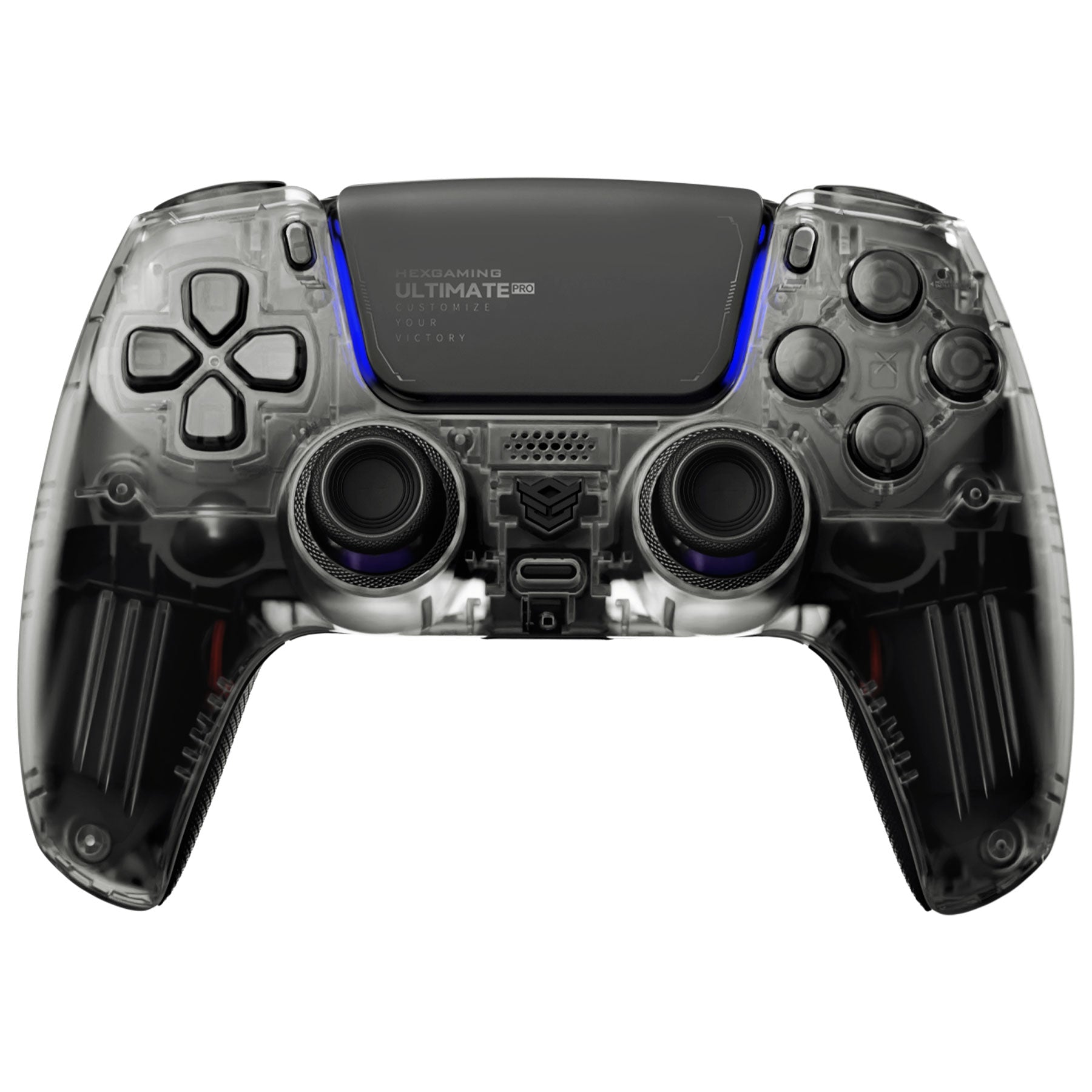 HEXGAMING ULTIMATE PRO Gaming Controller Compatible with ps5/PC/Mobile - 4 Back Buttons, 6 Custom Profiles, Adjustable Triggers, 8 Swappable Thumbsticks - Explorer Black